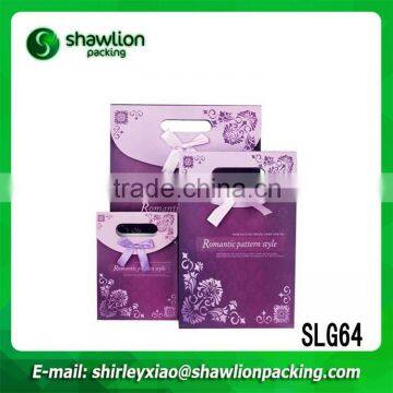 SLG64 Customed purple gift bag paper wedding candy for wedding