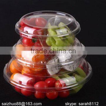 Top grade quality round transparent disposable plastic fruit container