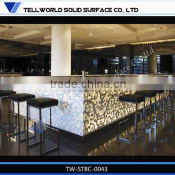 2014 TW High Quality Waterproof Acrylic flower pattern acrylic lighted bar furniture