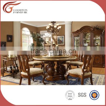 Dining room Furniture/ China manufacture hand craft oak wood dining table and dining chairs A14