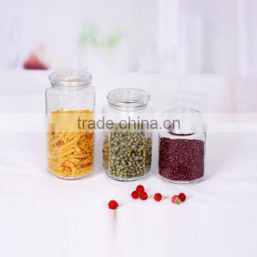 new design 3pcs bottle glass for storge jar