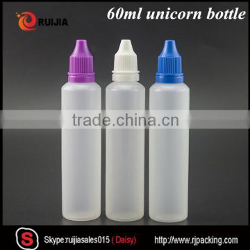 Brand New!!! 60ml plastic unicorn bottle pe pen shape dropper bottle