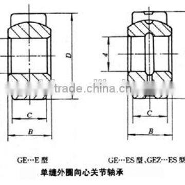 High Precison! Joint Bearing Radial Spherical bearing GE80ES GE80ES-2RS