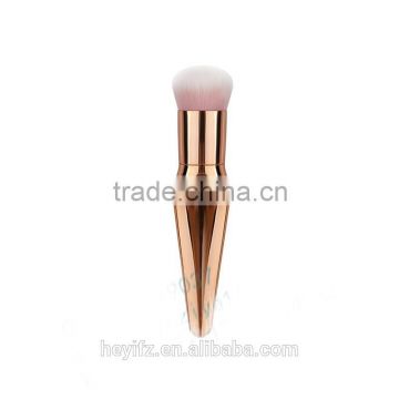 2016 New Arrival Synthetic Hair Gold Handle Fish Tail Foundation Brush