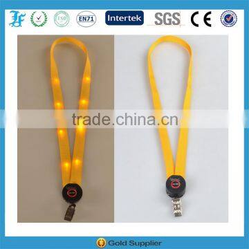 Customized Led Branded Phone Lanyard Glow In Dark