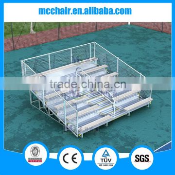 6 rows floor deluxe aluminium bleacher grandstand chairs 6F gym chair bleacher chairs stadium seats used bleachers for sale