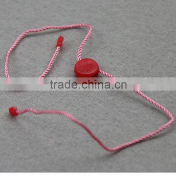 pink round plastic seal hook hang tag for clothing