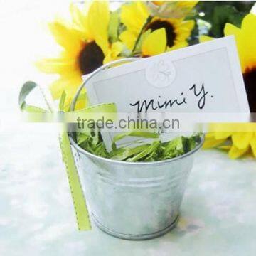 Wedding Colorful Mini Tin Buckets Personalized Pails With Tag