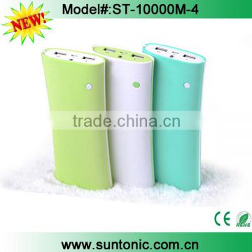 Polymer mobile power,10000mah mobile charger,dual USB power bank