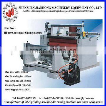 JH-1100mm automatic roll sticker label slitting machine paper slitting machine 2013 new products made in china manufacturer