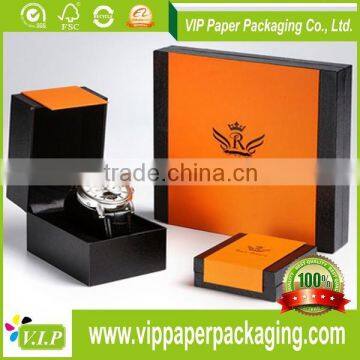 CUSTOM DESIGN TOP QUALITY SINGLE WATCH DISPLAY BOX, LUXURY WATCH BOX PAPER