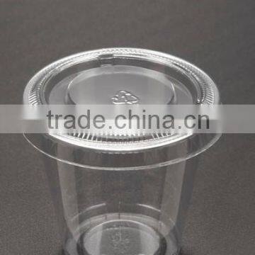 High quality promotional plastic PET cup with dome lip for ice cream