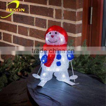 Promotional lighted indoor snowman