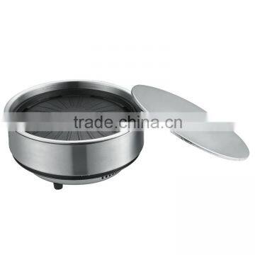 2 in 1 BBQ Korean electric Pan grill steam hot pot and Teppanyaki grill GEO-01X