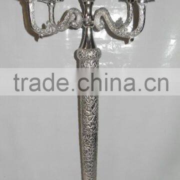 Silver Candelabra Centerpiece photo-2