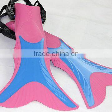 hotest mermaid fins for kids swimming and diving soft rubber mono fins and flippers