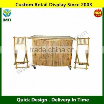 3 Pc Bamboo Bar Set with Stools YM5-1435