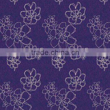 Modern design purple bedroom carpet with flower pattern