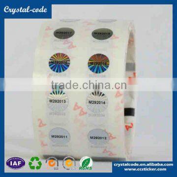 Cheap Price Anti-Counterfeit Temper Evident Waterproof Non Toxic Security 3D/2D Hologram Laser Label photo-6