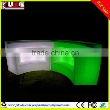 Modern Illuminated LED Curved Bar Counter for Circle Round Bar Table photo-5