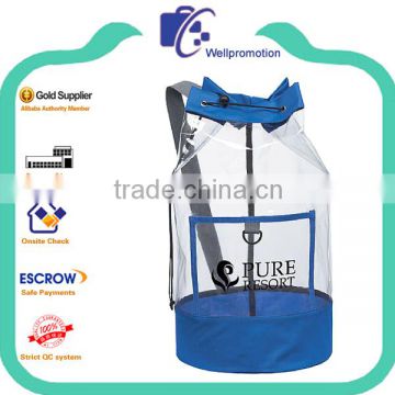 Waterproof clear pvc stadium barrel sling bag                        
                                                Quality Choice