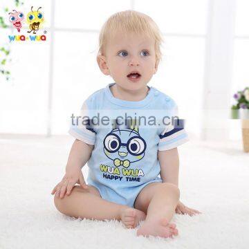 wholesale fashion summer cotton short sleeves New Born baby boys bodysuit