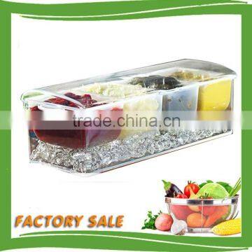 Hot sale condiment on ice plastic condiment ice chilled condiment