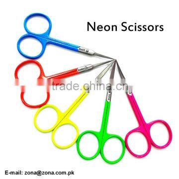 Neon Scissors / Neon Eyelash Scissors / Manicure Neon Scissors From Zona Pakistan