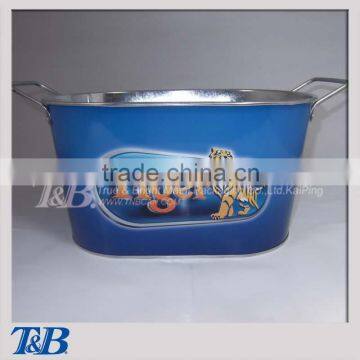 Large Hotel Metal Fixed Handle 10QT Ice Bucket