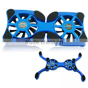 USB foldable electric laptop cooling pad for 7-14 inch laptop
