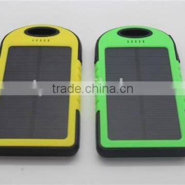 Shenzhen Factory supply 5000mAh waterproof powerbank solar