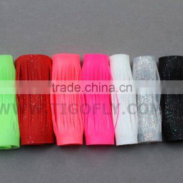 Assorted Colors Ladder Shaped Silicone Skirt Fly Tying Material Beard Squid rubber thread