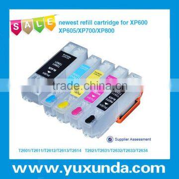 ink cartridges for xp600,XP605,XP700,XP800 five colors with ARC