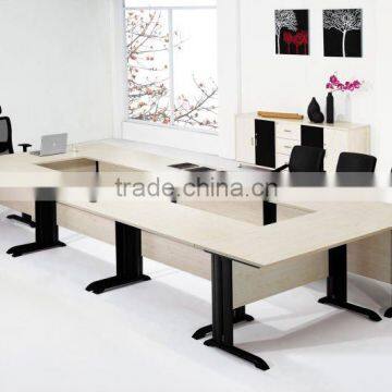 Hot sale modern conference table with I shaped steel legs