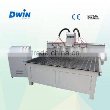 multi head 4 axis cnc router , 3d wood router cnc carving machine with rotary