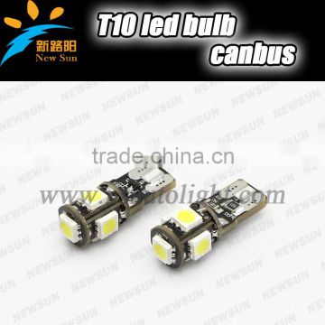 New Style Polarity 5smd 5050 Led T10 Canbus Signal Light