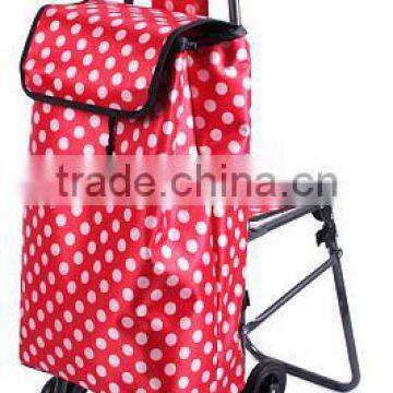 satin fabric grocery shopping trolley with chair