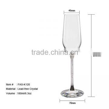 Manufacturer Handmade Glass Champagne Wine Glass Crystal Tableware