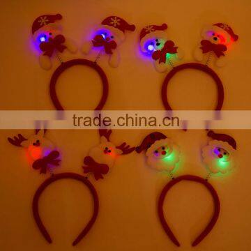 Factory Sale excellent quality Holiday novelty headband Light Christmas Headband with good offer