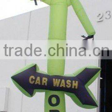 green car wash air dancer