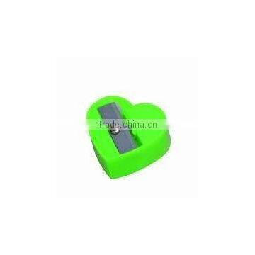 heart shape plastic pencil sharpener