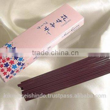 Gyokushodo Incense Sticks, Hanasumire buke (Bouquet of Violets), Less Smoke Type, Trial Size