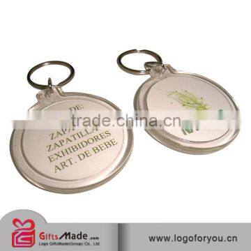 trade assurance supplier high quality clear acrylic keychain laser cut