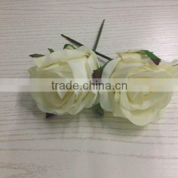 Tabletop Design rose head big ivory wedding rose flowers