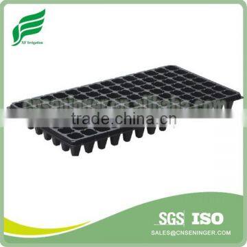 PS Korean 98 cells black seed tray plastic growing tray