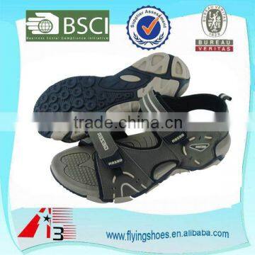 factory price customize pu leather sport beach sandle for men