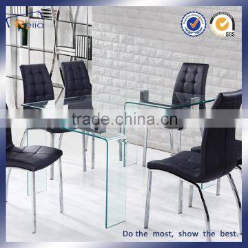 Home Furniture Dining Room Transparent Glass Dining Table