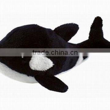 Plush cute killer whale fridge magnet toy, lovely plush fridge magent toy