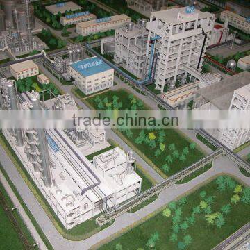 Miniature Industrial building model of workshop layout