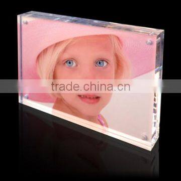 Custom cheap acrylic photo frame display rack acrylic block